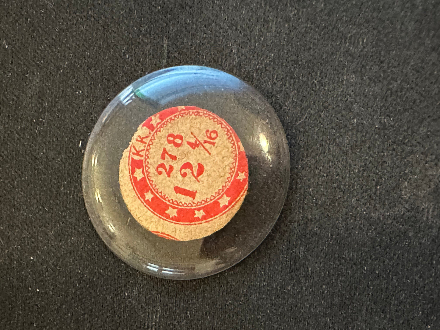 KK Mi-Chevee Vintage Glass Small Pocket Watch Crystal 12-4/16 (27.8mm) - NOS