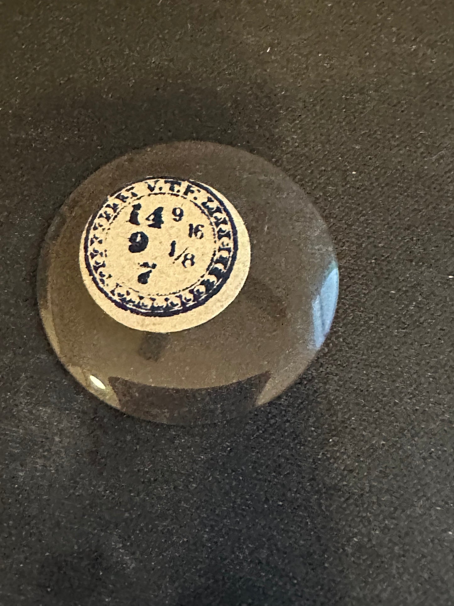 VTF Vintage Glass Hunting Case Watch Crystal 14-9/16 (~32.9mm) - NOS