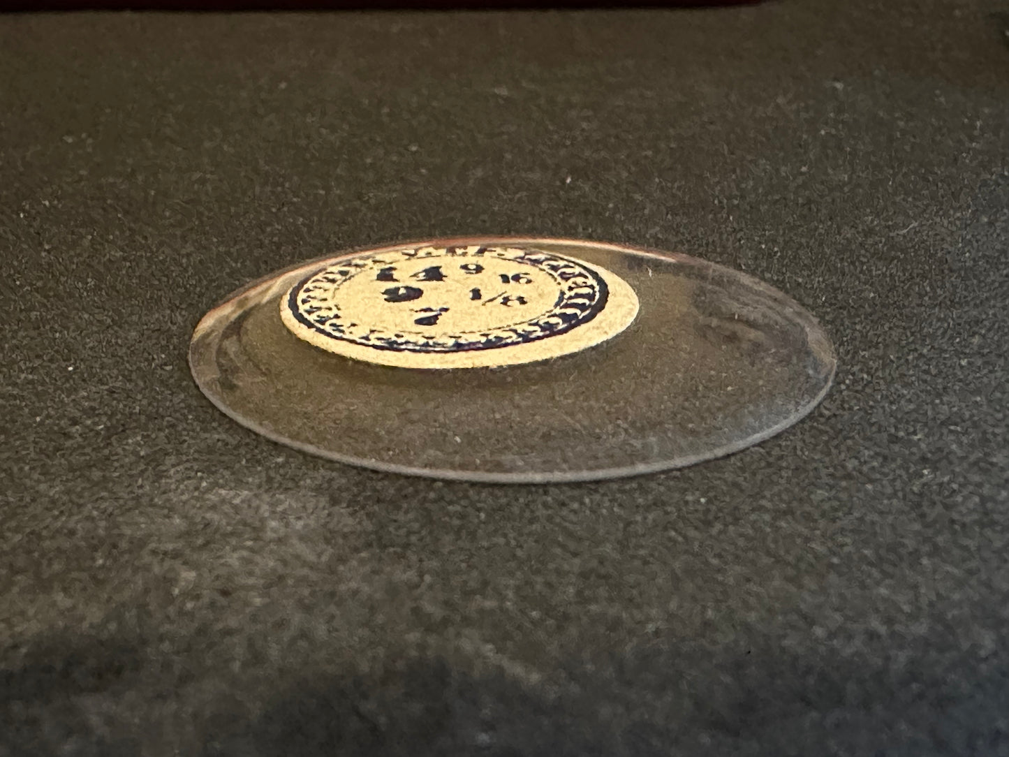 VTF Vintage Glass Hunting Case Watch Crystal 14-9/16 (~32.9mm) - NOS