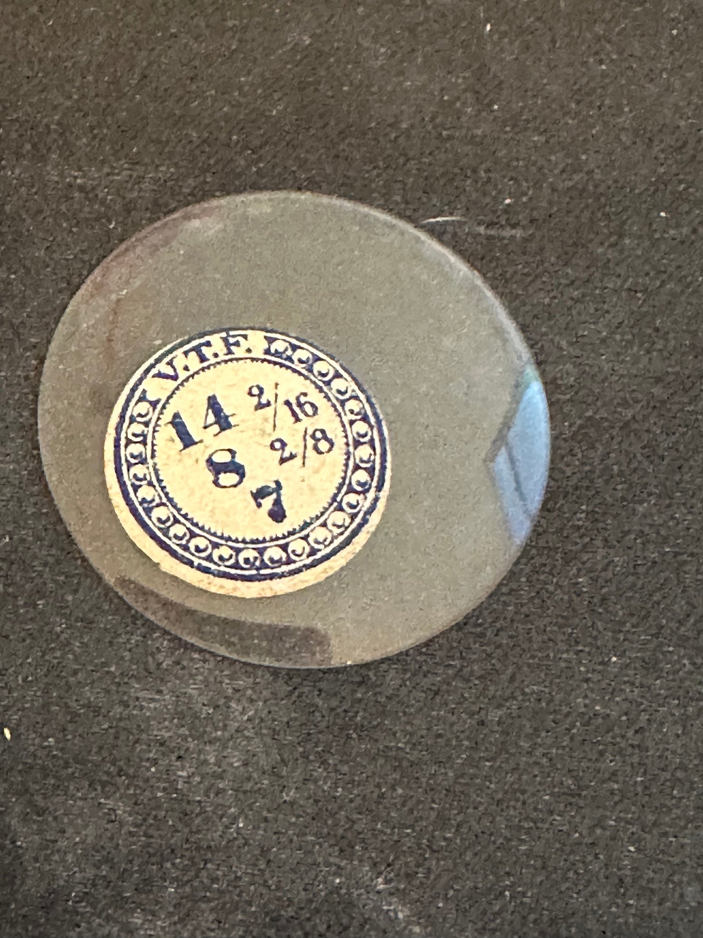 VTF Vintage Glass Hunting Case Watch Crystal 14-2/16 (~31.9mm) - NOS