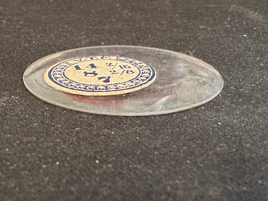 VTF Vintage Glass Hunting Case Watch Crystal 14-2/16 (~31.9mm) - NOS