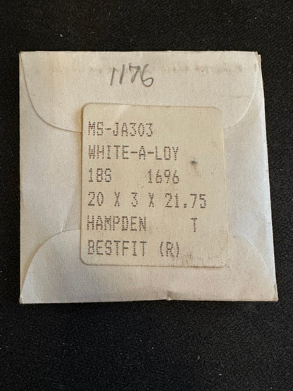 BESTFIT Mainspring JA-303 for 18s Hampden No. 1696 - Alloy