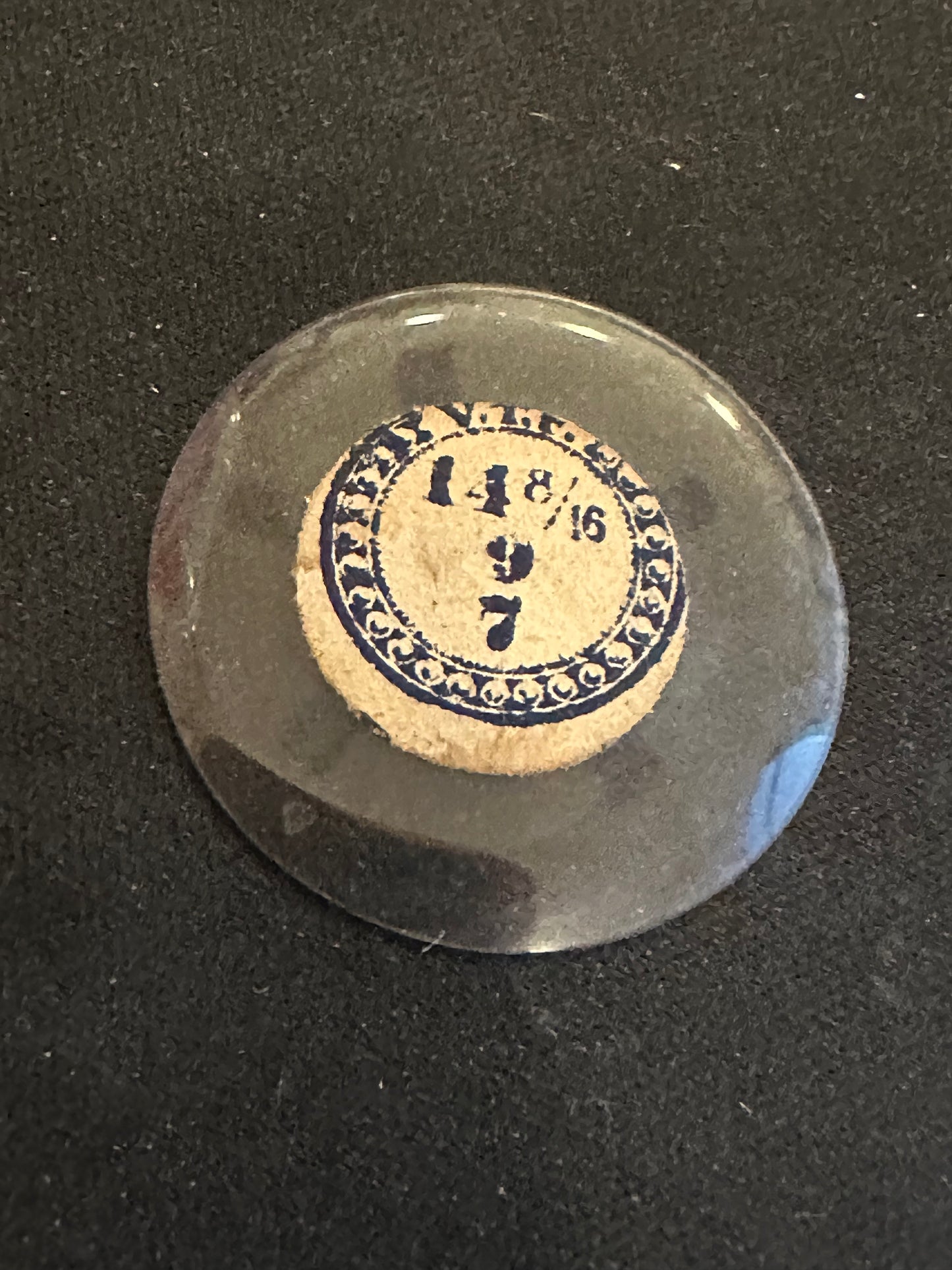 VTF Vintage Glass Hunting Case Watch Crystal 14-8/16 (~32.7mm) - NOS