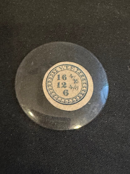 VTF Vintage Glass Hunting Case Watch Crystal 16-4/16 (~36.7mm) - NOS