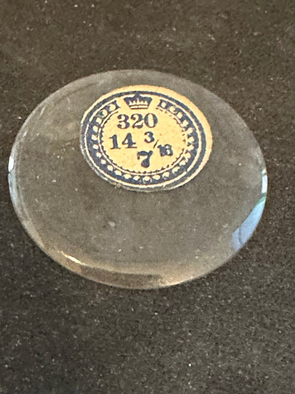 Crown Vintage Glass Hunting Case Watch Crystal 14-3/16 (~32.0mm) - NOS