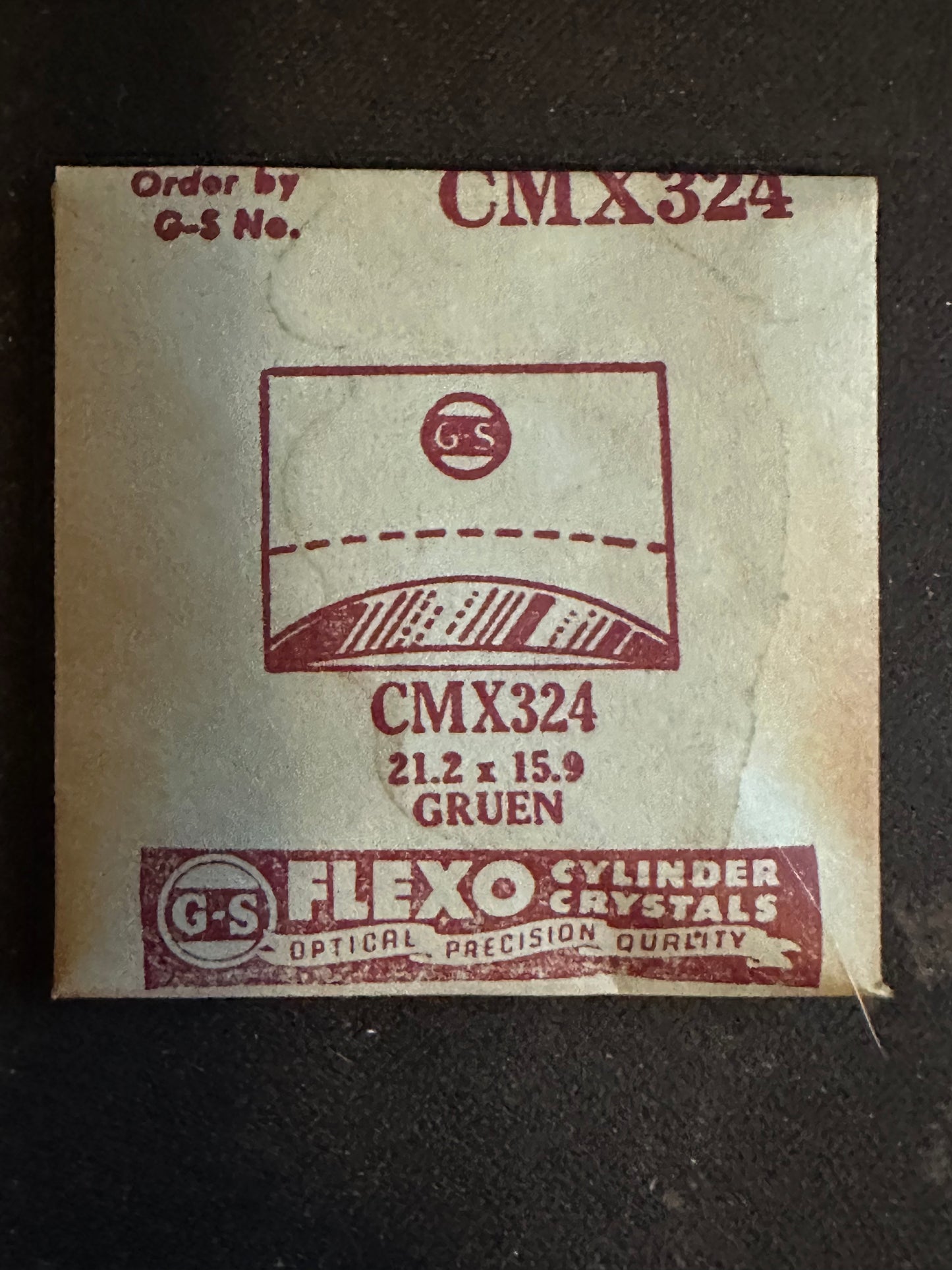 GS CMX series Fancy Flexo Wrist Watch Crystals