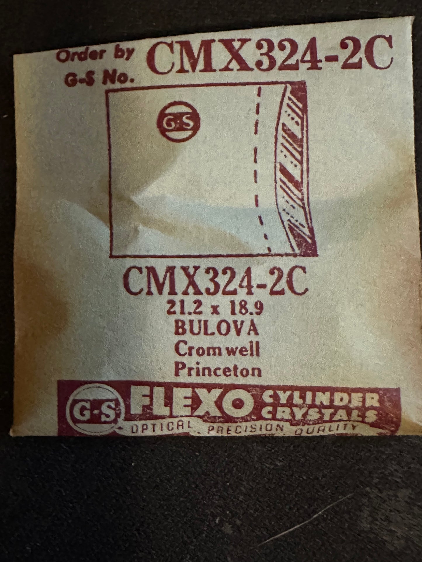 GS CMX series Fancy Flexo Wrist Watch Crystals