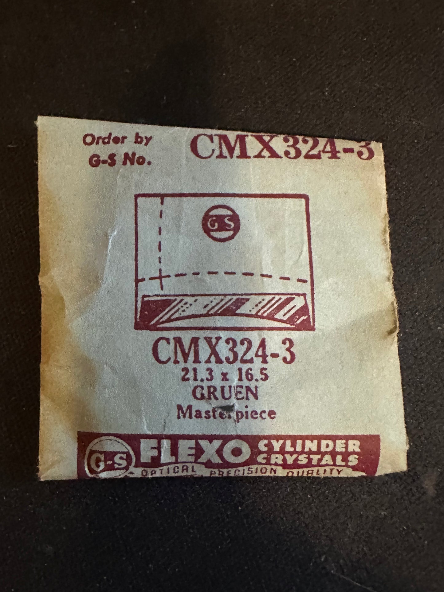 GS CMX series Fancy Flexo Wrist Watch Crystals