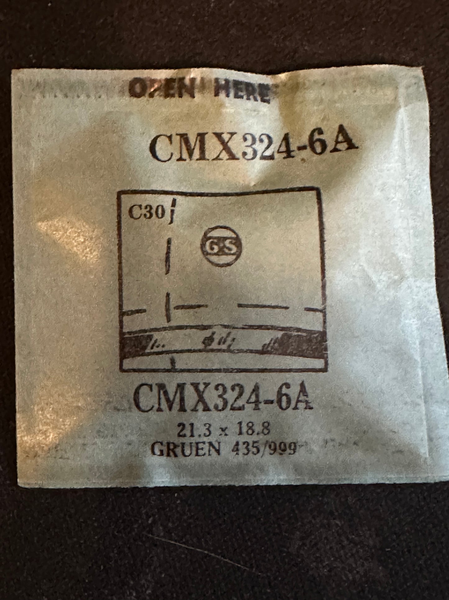 GS CMX series Fancy Flexo Wrist Watch Crystals
