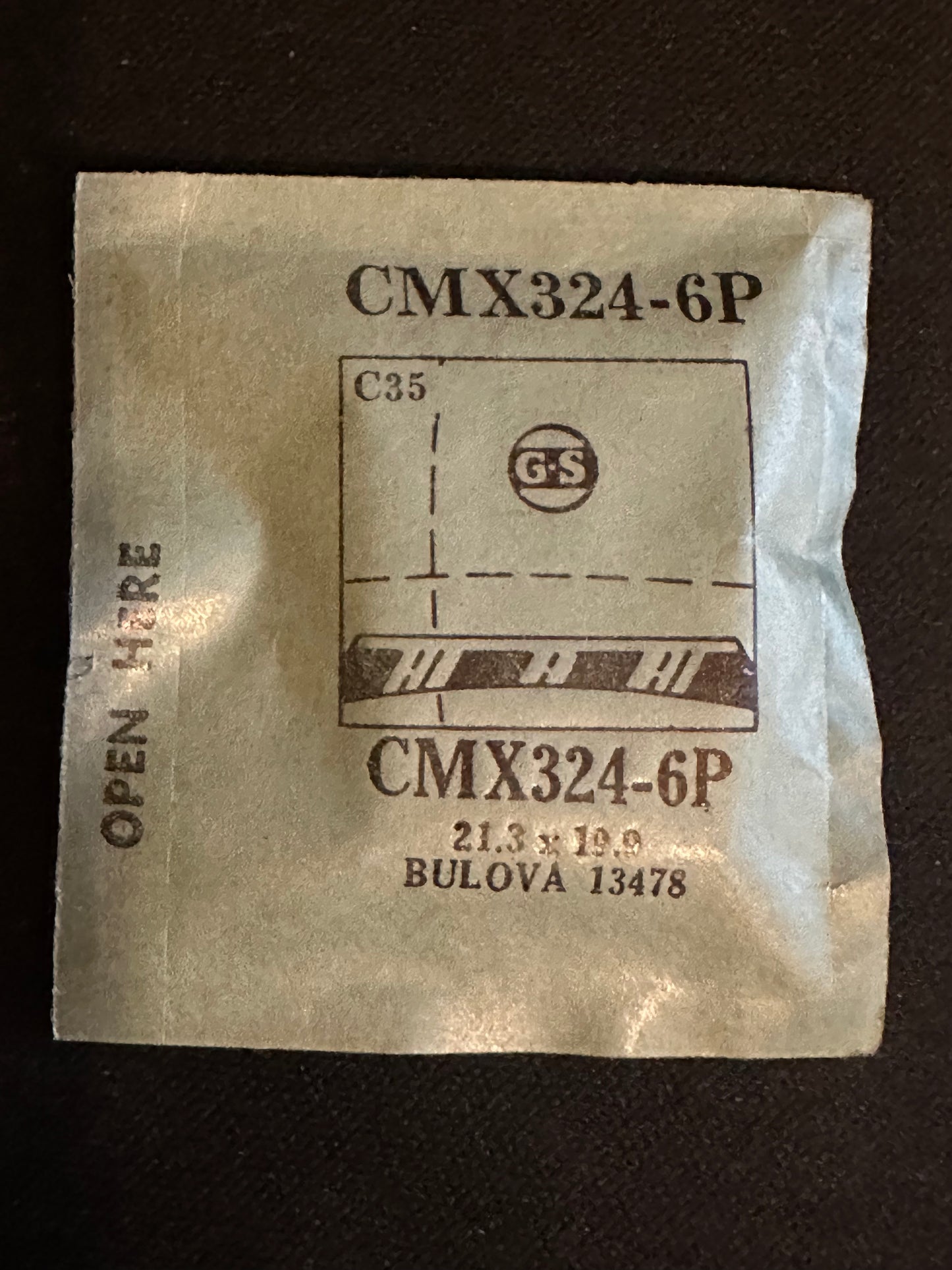 GS CMX series Fancy Flexo Wrist Watch Crystals