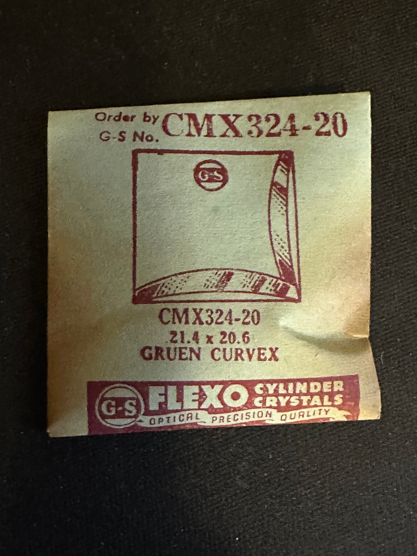 GS CMX series Fancy Flexo Wrist Watch Crystals