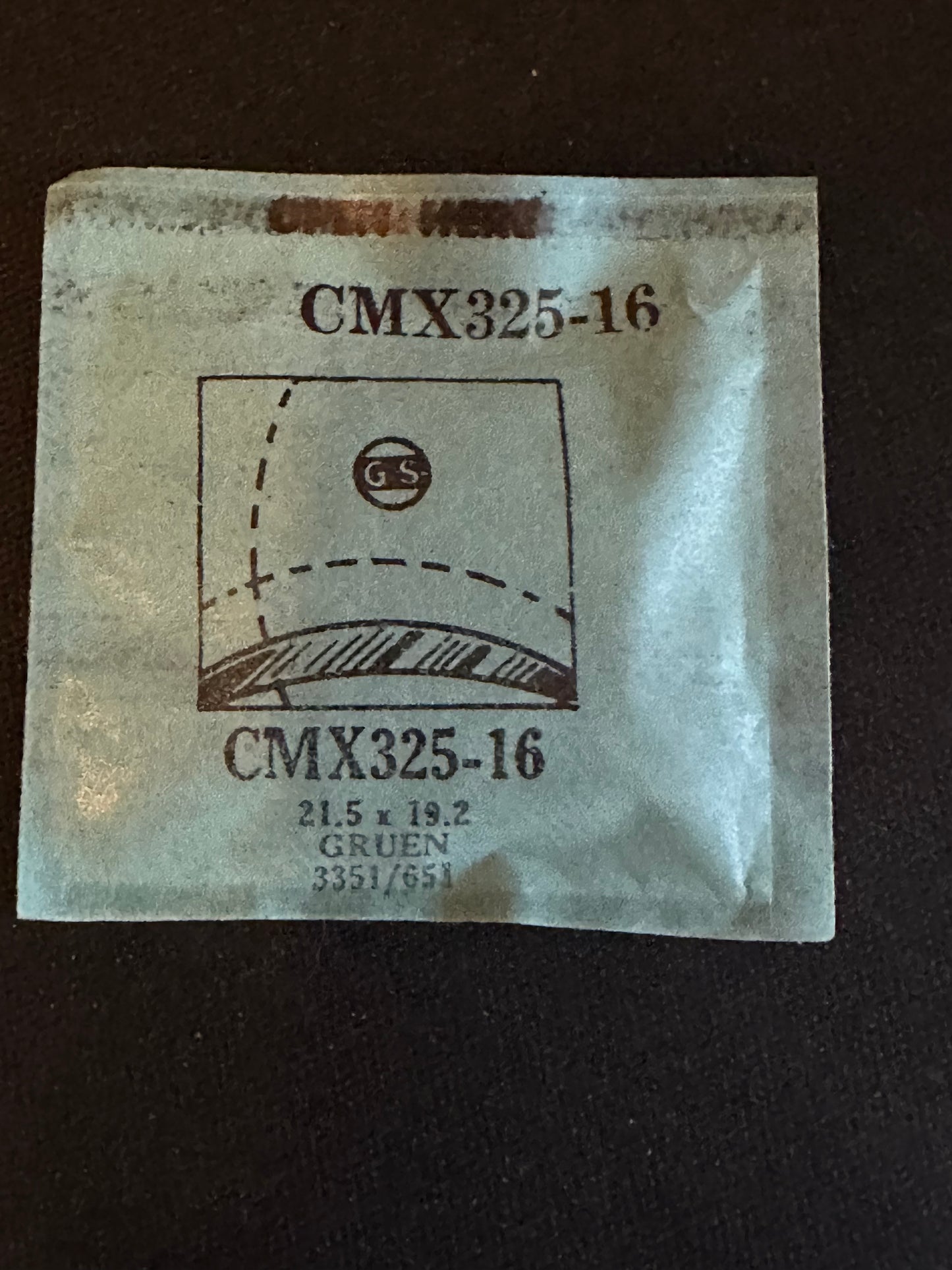 GS CMX series Fancy Flexo Wrist Watch Crystals