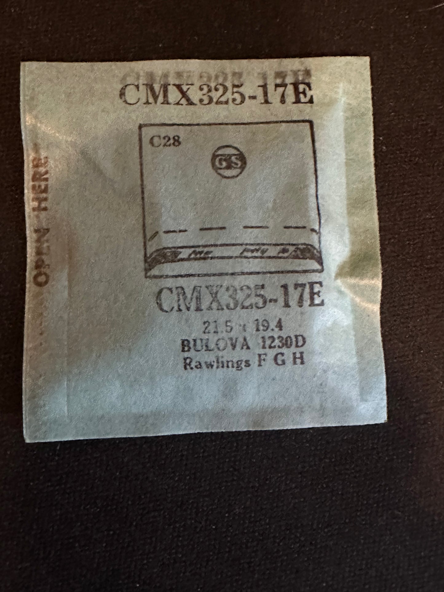 GS CMX series Fancy Flexo Wrist Watch Crystals