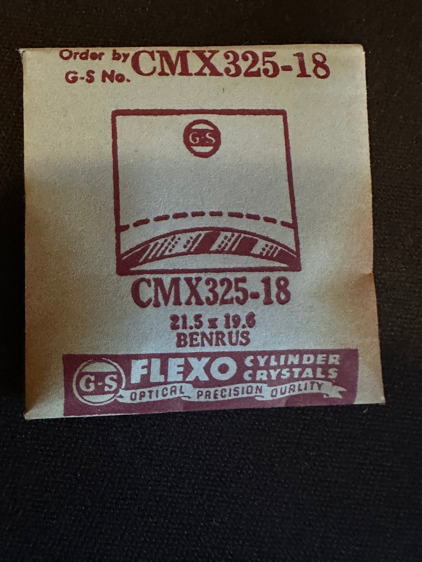 GS CMX series Fancy Flexo Wrist Watch Crystals