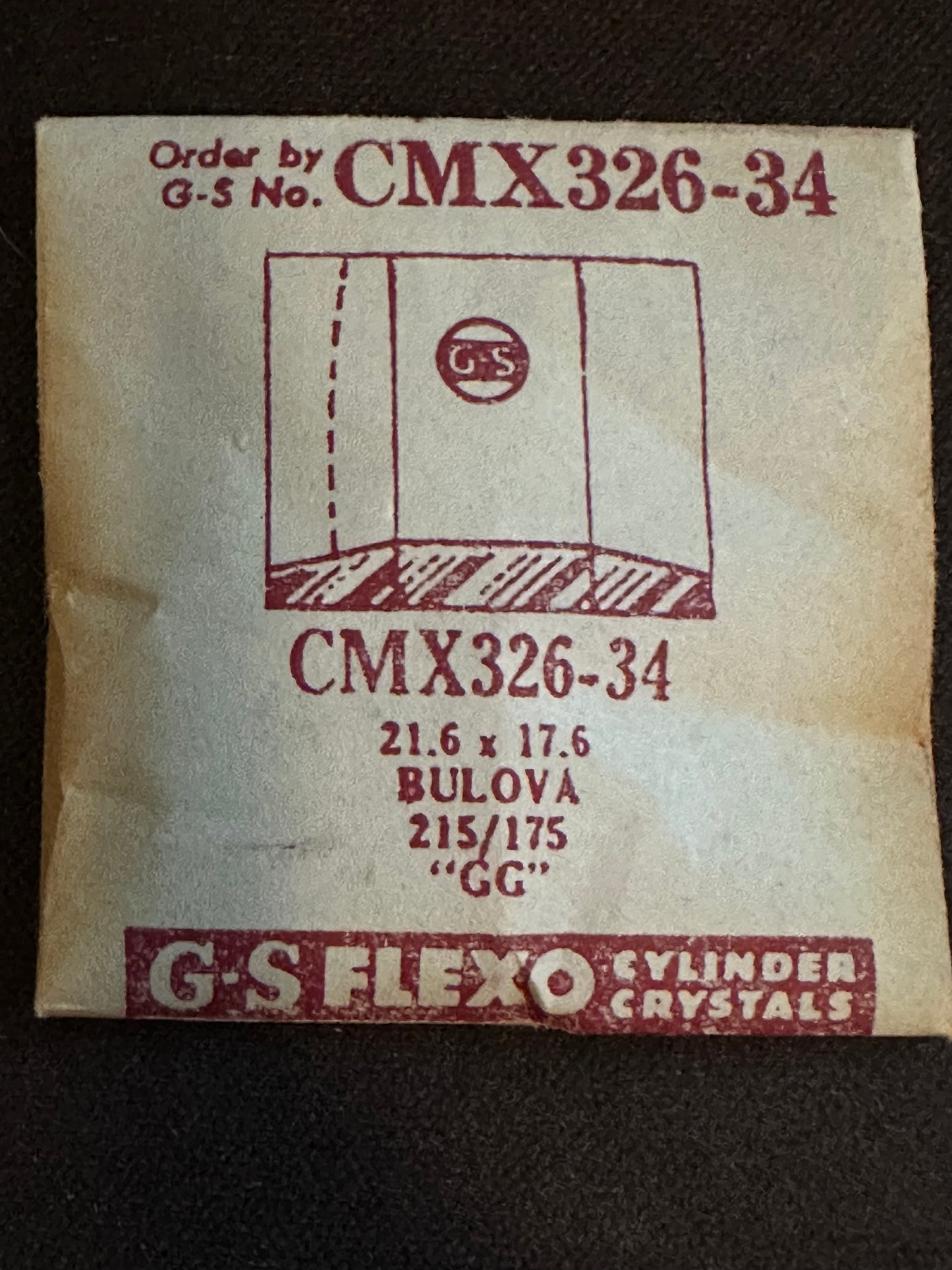GS CMX series Fancy Flexo Wrist Watch Crystals