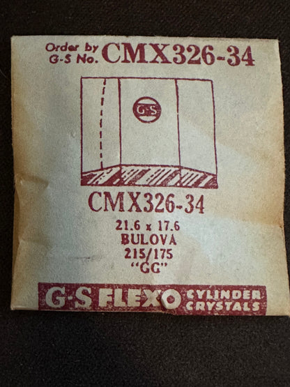 GS CMX series Fancy Flexo Wrist Watch Crystals