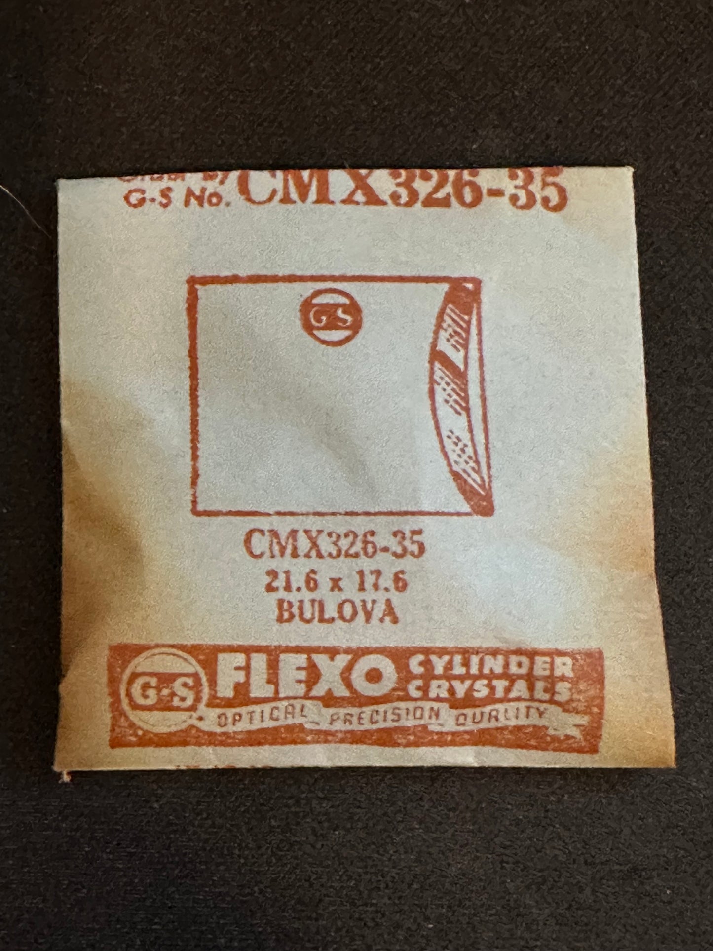 GS CMX series Fancy Flexo Wrist Watch Crystals