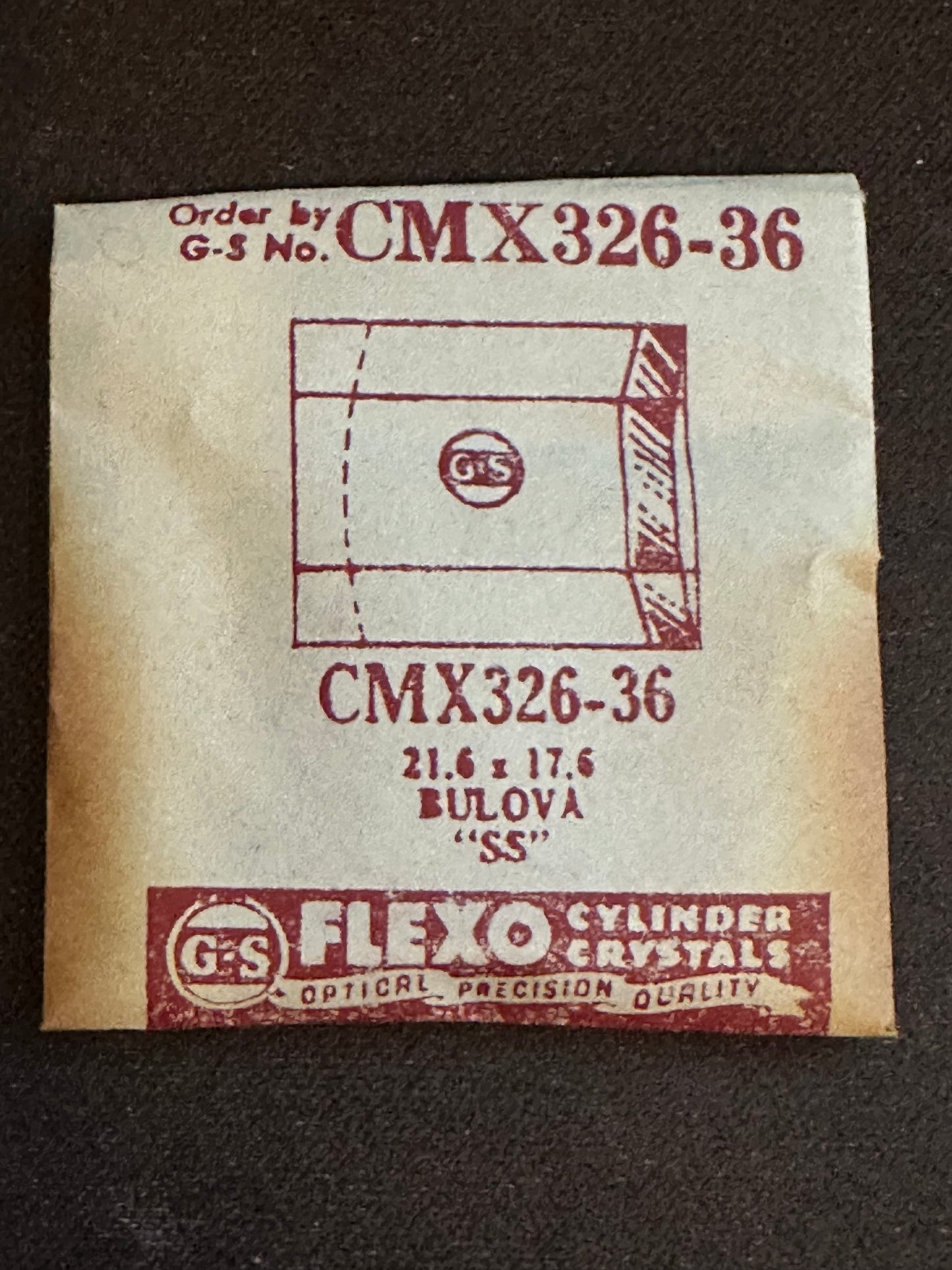 GS CMX series Fancy Flexo Wrist Watch Crystals