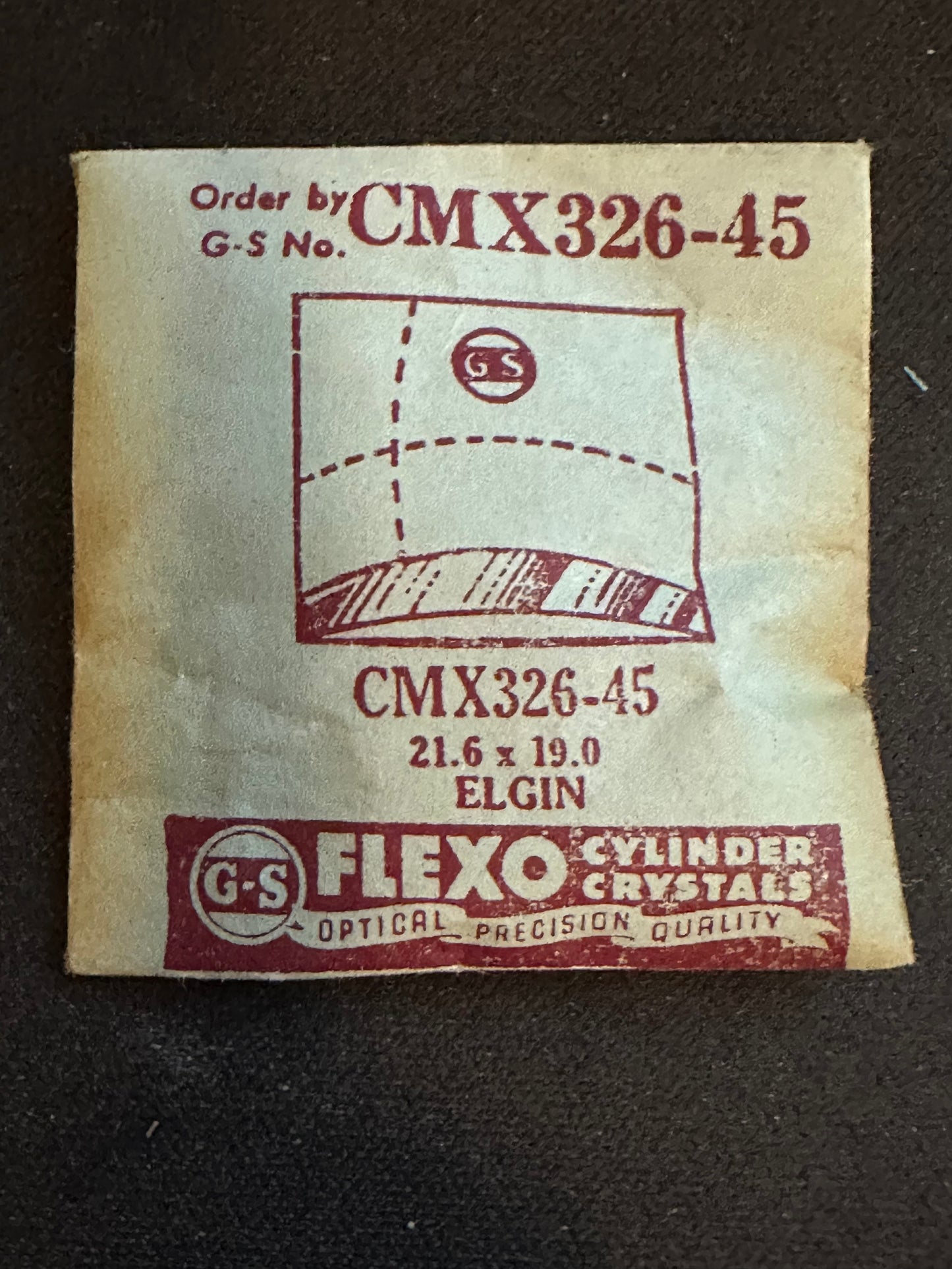 GS CMX series Fancy Flexo Wrist Watch Crystals