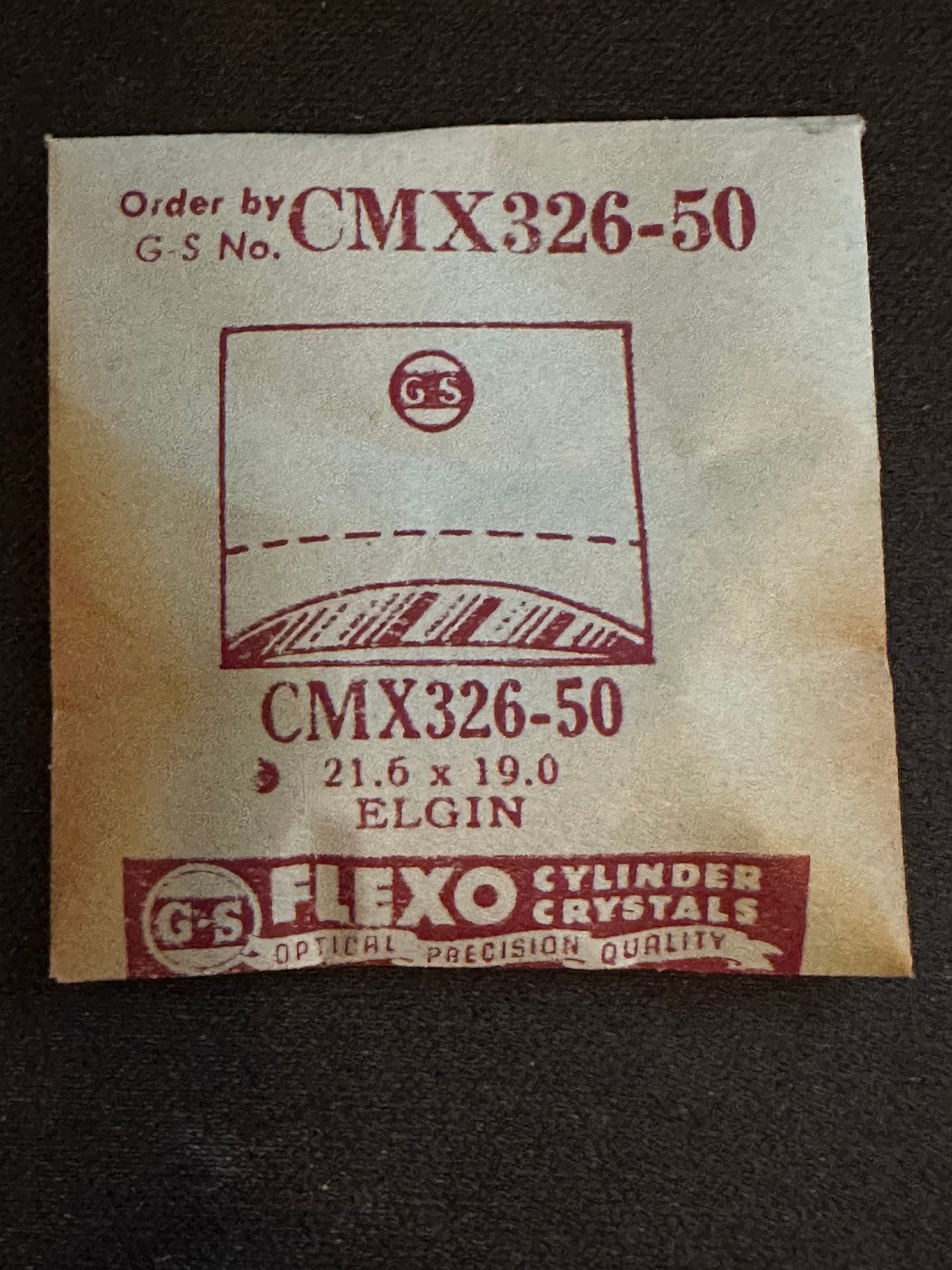 GS CMX series Fancy Flexo Wrist Watch Crystals