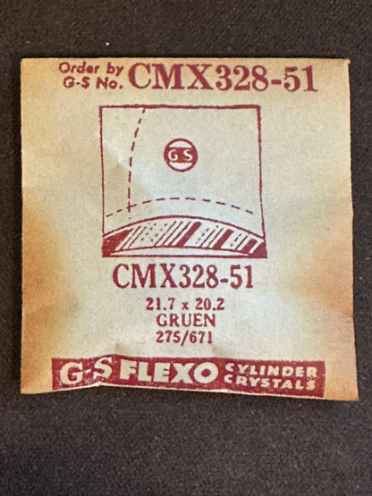 GS CMX series Fancy Flexo Wrist Watch Crystals