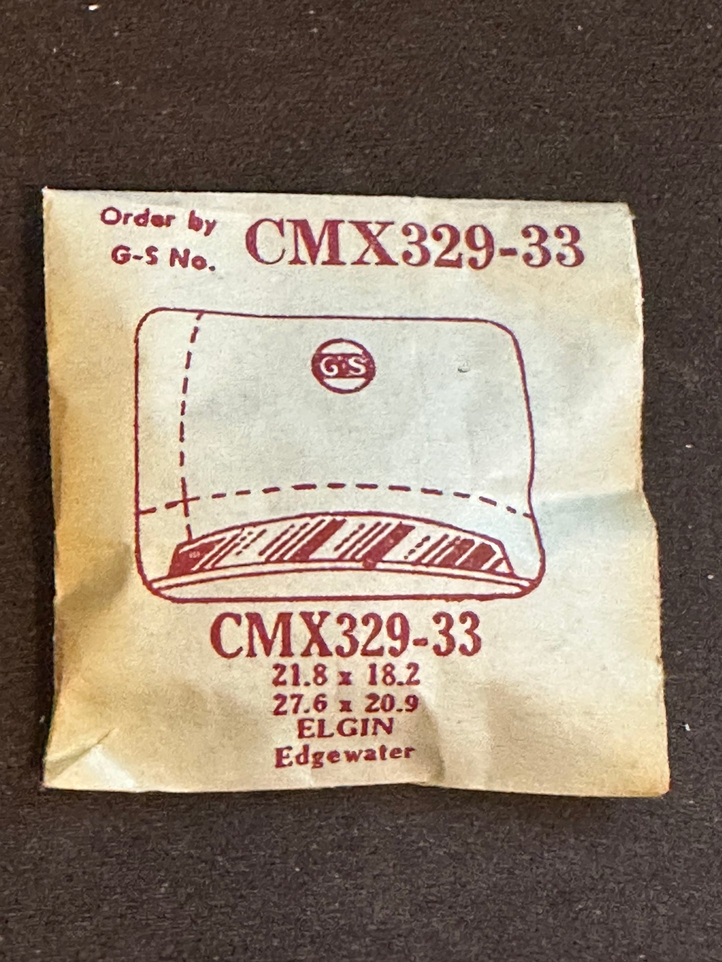 GS CMX series Fancy Flexo Wrist Watch Crystals