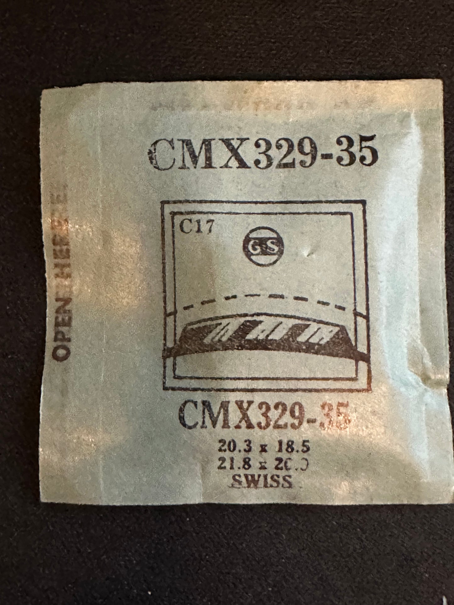 GS CMX series Fancy Flexo Wrist Watch Crystals