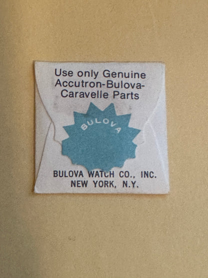 Bulova Factory set stem for Accutron Quartz 2470.10 - new in envelope