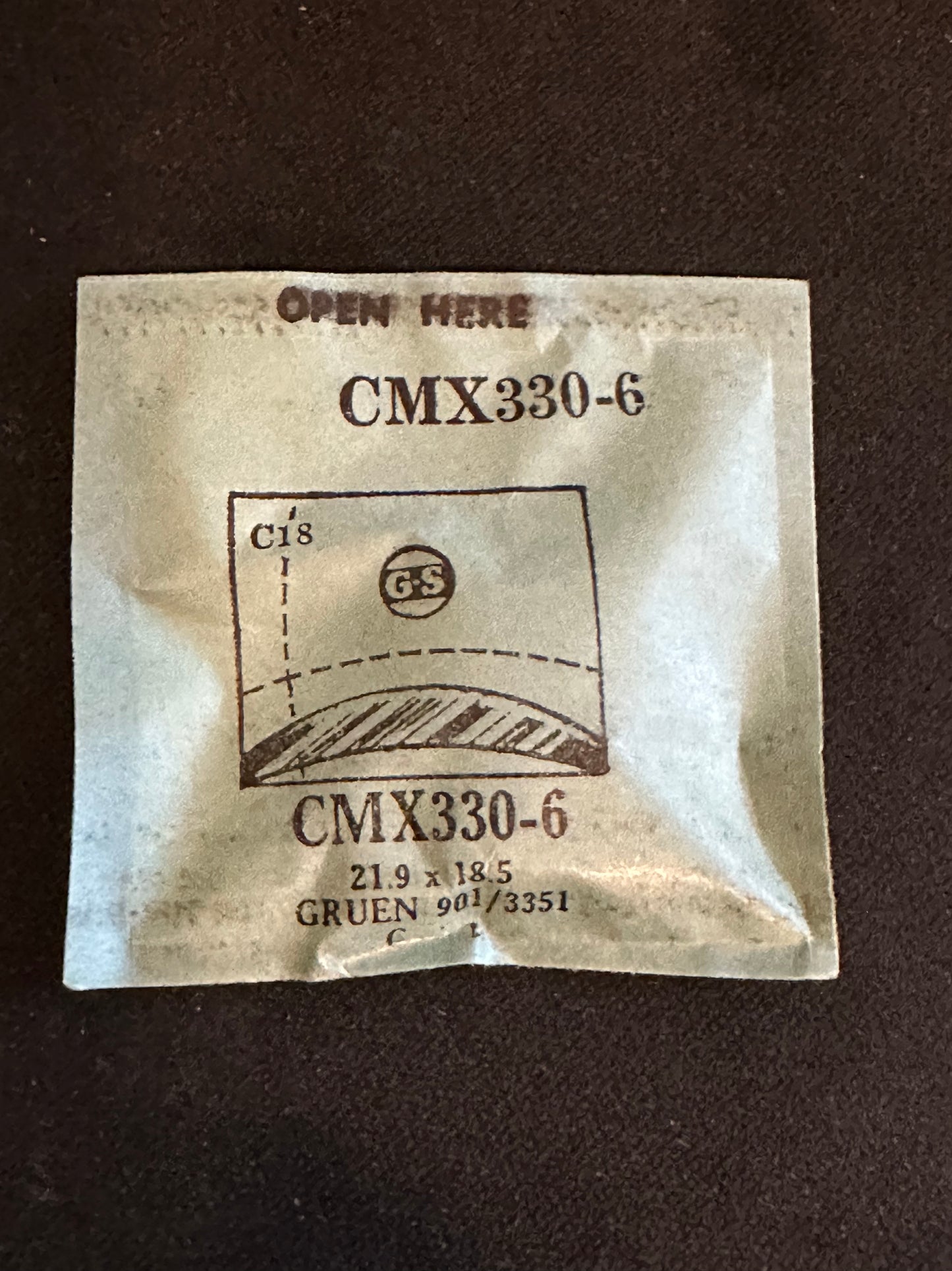 GS CMX series Fancy Flexo Wrist Watch Crystals
