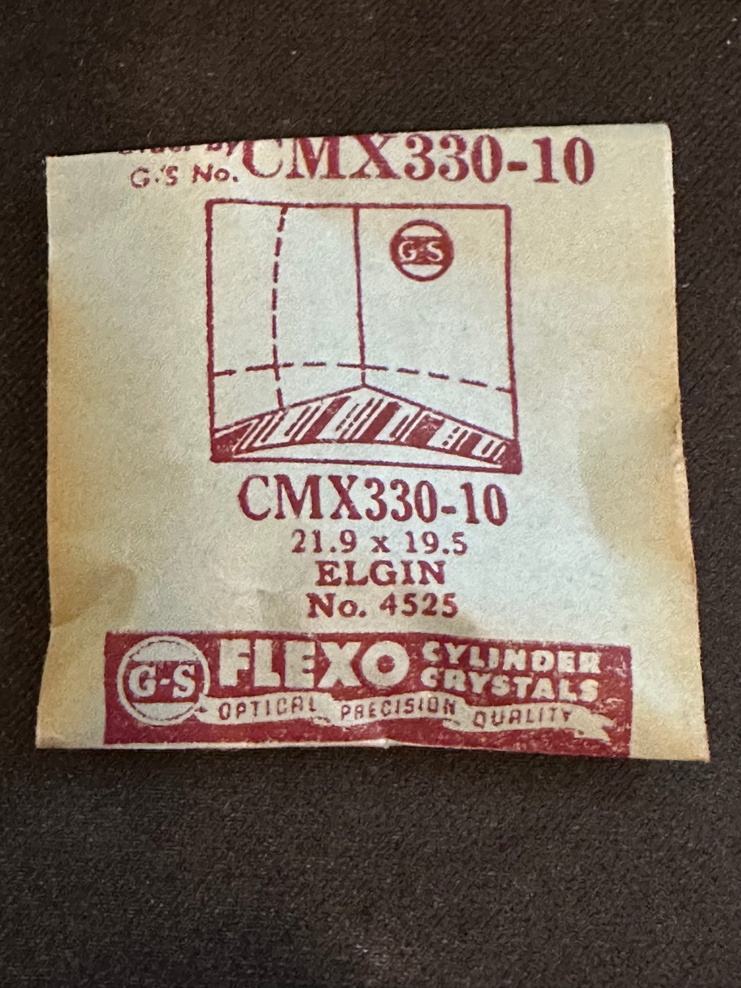 GS CMX series Fancy Flexo Wrist Watch Crystals