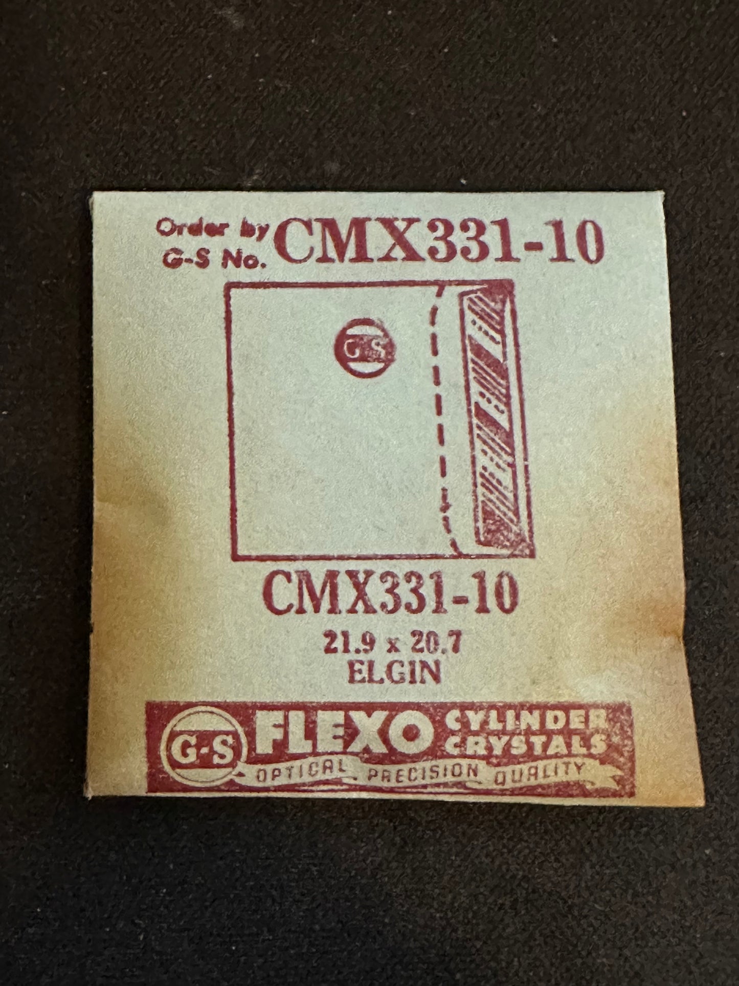 GS CMX series Fancy Flexo Wrist Watch Crystals