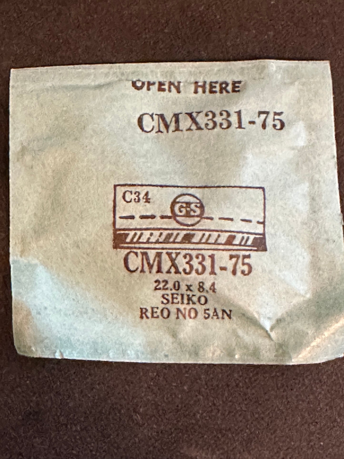 GS CMX series Fancy Flexo Wrist Watch Crystals