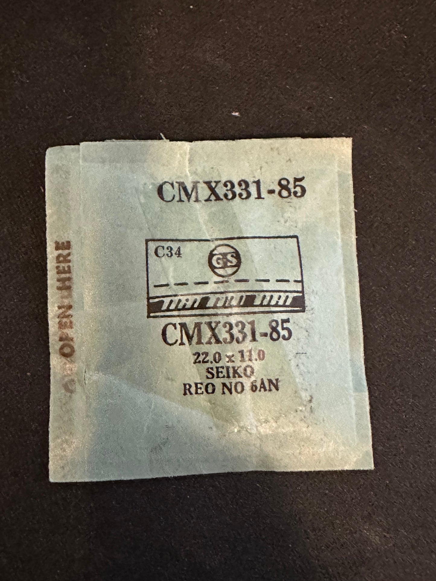 GS CMX series Fancy Flexo Wrist Watch Crystals