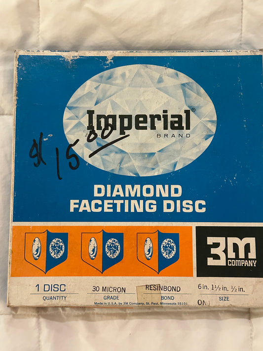 3m Imperial 6" Diamond Faceting Disc - 30 Micron
