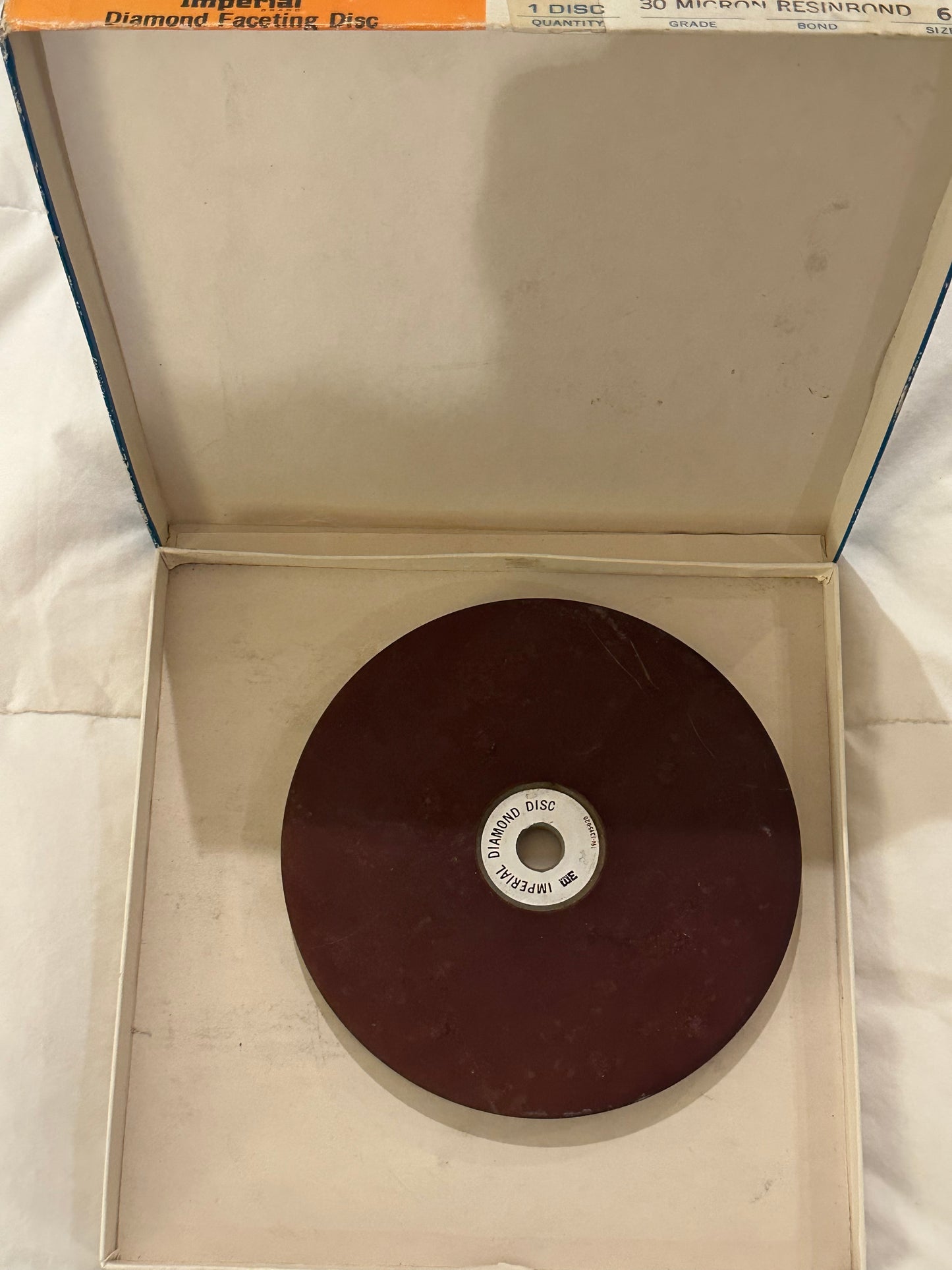 3m Imperial 6" Diamond Faceting Disc - 30 Micron