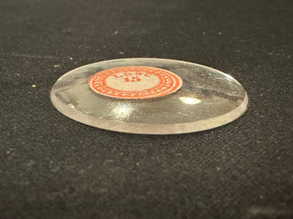 L. D. & C Vintage Glass Pocket Watch Crystal 15-0/16 (~33.8mm) - NOS