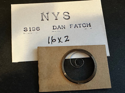 Steel Mainspring for 16s New York Standard Dan Patch Stopwatch No. 3196