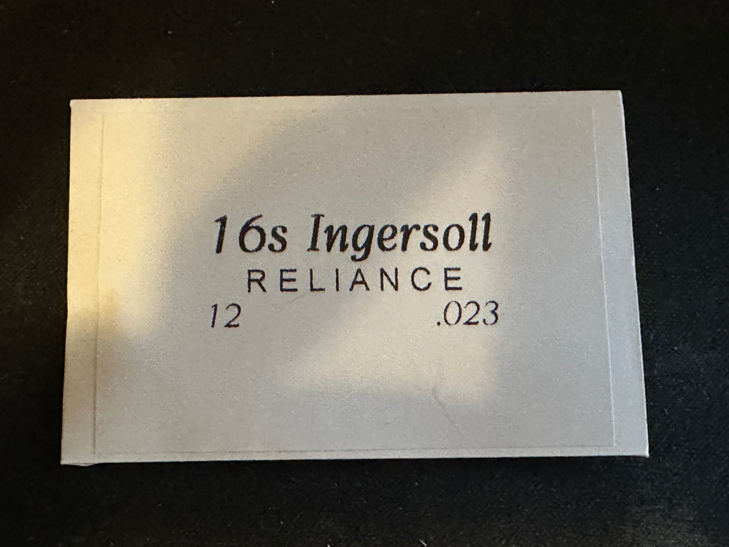 Ingersoll Reliance Mainspring No. 1365 for 16s - Steel