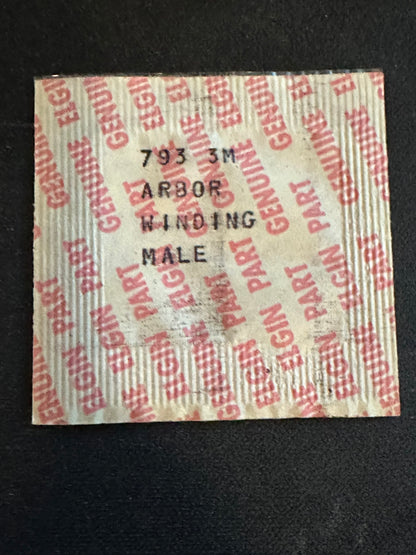 Elgin Factory MALE stem / winding arbor for 11½ ligne Grade 793