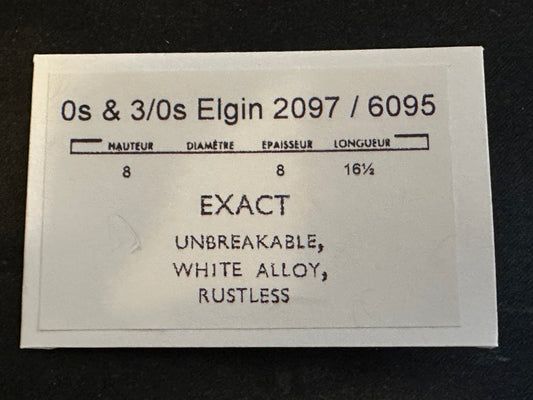 Elgin 0s & 3/0s Mainspring No. 2097 / 6095 (EXACT) - Alloy