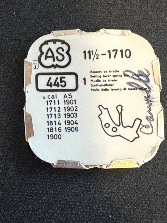 Set Bridge #445 for AS caliber 1710 & variants, 11½ Ligne movements