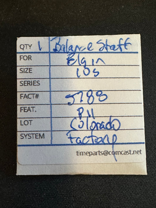 Elgin Factory Balance Staff for 10s Grade 542, 543 & 546 - #5788
