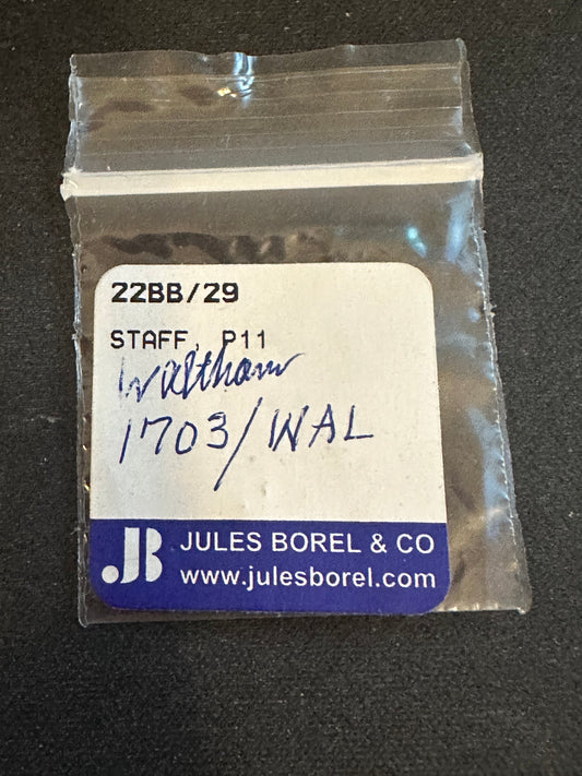 Borel Material Balance Staff for Waltham 18s Model 1892, P11, #1703 - New