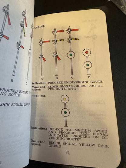 Southern Pacific Railroad Transportation Dept. Rules & Regulations 1969