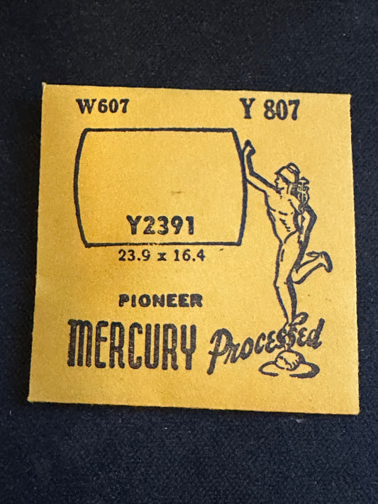 Mercury Flat Crystal Y2391 (GS Y807) for PIONEER cases - 23.9 x 16.4 mm - New