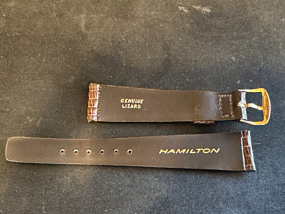 Vintage Hamilton 20mm Genuine Lizard Wrist Watch Strap