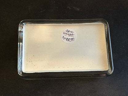 Elgin Durabalance Glass Advertising Paperweight