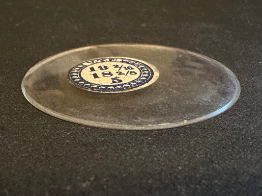 VTF Vintage Glass Hunting Case Watch Crystal 19-2/16 (~43.1mm) - NOS