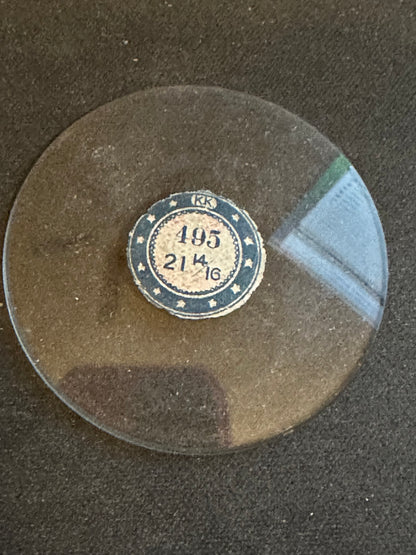 KK Vintage Glass Pocket Watch Crystal 21-14/16 (49.5mm) - NOS