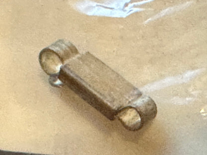 One Sterling Silver 6mm Rectangle Box Clasp - New in package